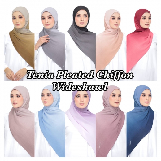Tenia Pleated Crush Wideshawl